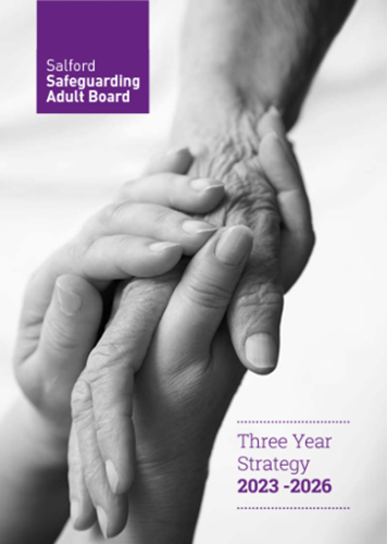 Three year strategy front cover showing hands supporting each other