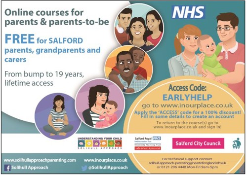 Details of online courses for parents and parents to be